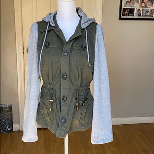 Utility Sweatshirt Jacket